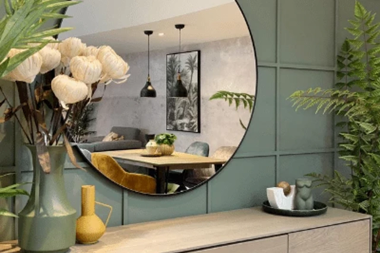 Mirrors At Doorway